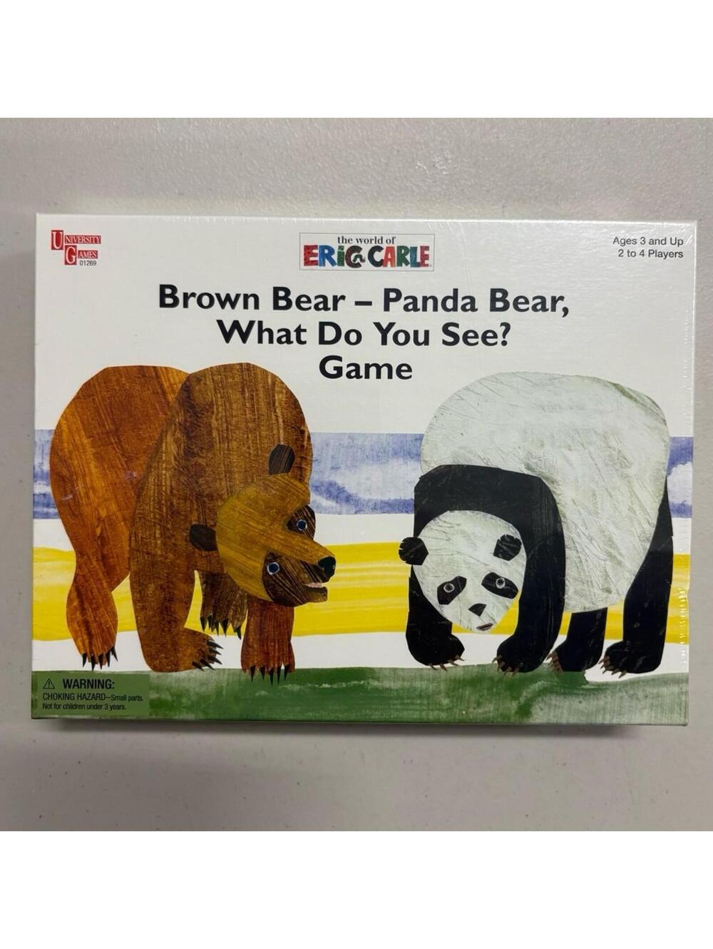 NIB 2006 World of Eric Carle Brown Bear Panda Bear - What Do You See? Board Game